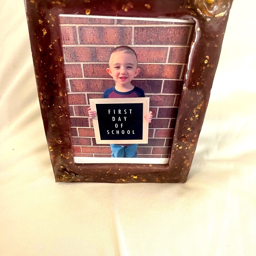 Handmade resin picture frame